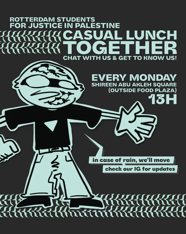 Rotterdam Students for Justice in Palestine - Weekly casual lunch